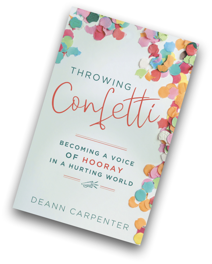 DeAnn Carpenter's Book Throwing Confetti